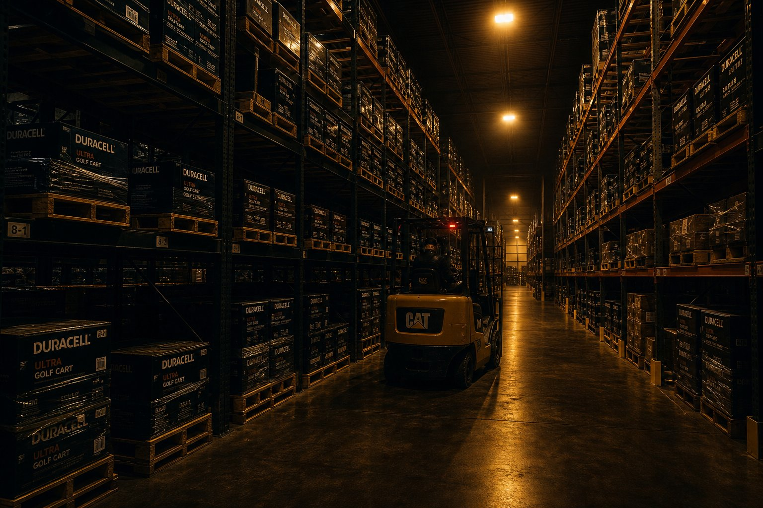 Jinding battery warehouse